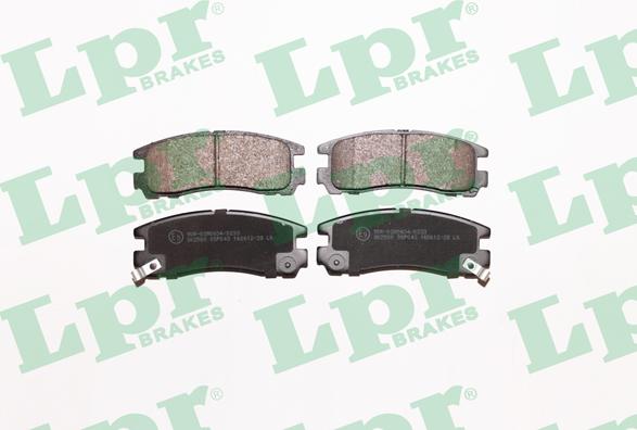LPR 05P043 - Тормозные колодки, дисковые, комплект autosila-amz.com