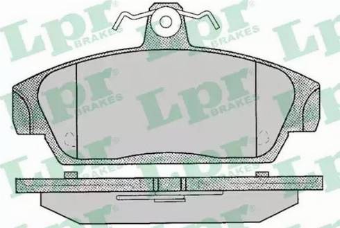 LPR 05P069 - Тормозные колодки, дисковые, комплект autosila-amz.com