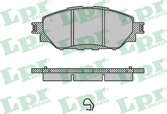 LPR 05P1999 - Тормозные колодки, дисковые, комплект autosila-amz.com