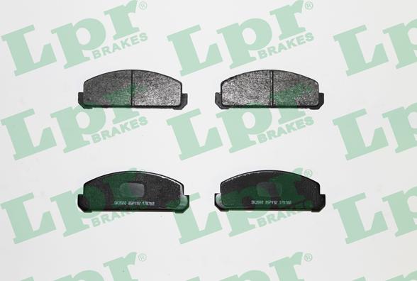 LPR 05P192 - Тормозные колодки, дисковые, комплект autosila-amz.com