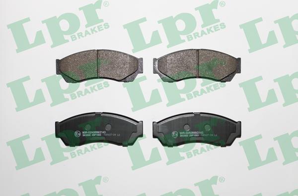 LPR 05P1553 - Тормозные колодки, дисковые, комплект autosila-amz.com