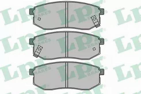 LPR 05P1514 - Тормозные колодки, дисковые, комплект autosila-amz.com