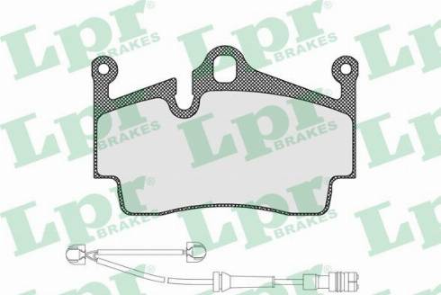 LPR 05P1583A - Тормозные колодки, дисковые, комплект autosila-amz.com