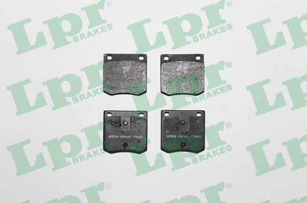 LPR 05P165 - Тормозные колодки, дисковые, комплект autosila-amz.com