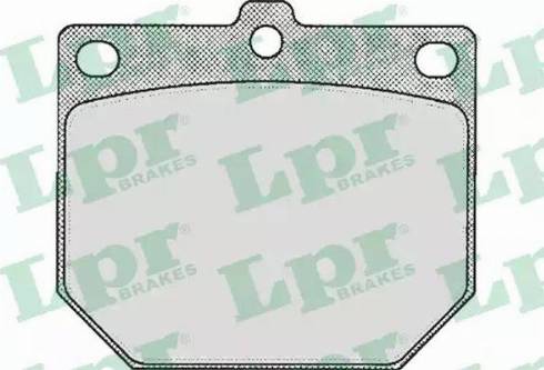 LPR 05P166 - Тормозные колодки, дисковые, комплект autosila-amz.com