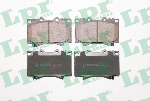 LPR 05P1050 - Тормозные колодки, дисковые, комплект autosila-amz.com