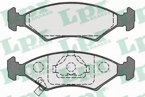 LPR 05P1067 - Тормозные колодки, дисковые, комплект autosila-amz.com