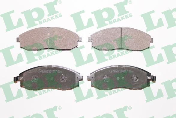 LPR 05P1015 - Тормозные колодки, дисковые, комплект autosila-amz.com