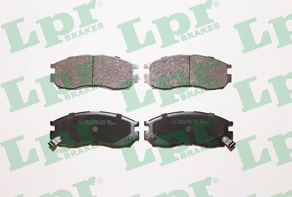 LPR 05P1012 - Тормозные колодки, дисковые, комплект autosila-amz.com