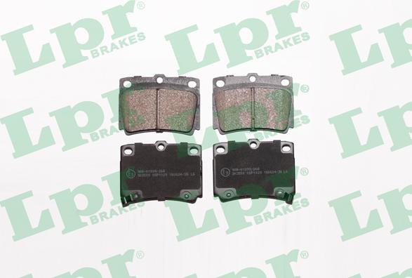 LPR 05P1029 - Тормозные колодки, дисковые, комплект autosila-amz.com