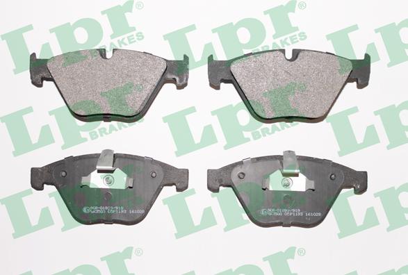 LPR 05P1193 - Колодки тормозные дисковые передн BMW: 5 03-, 5 Touring 04-, 6 04-, 6 кабрио 04-, 7 01- autosila-amz.com