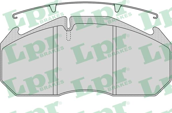 LPR 05P1162 - Тормозные колодки, дисковые, комплект autosila-amz.com