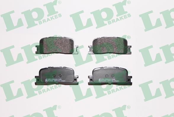 LPR 05P1115 - Тормозные колодки, дисковые, комплект autosila-amz.com