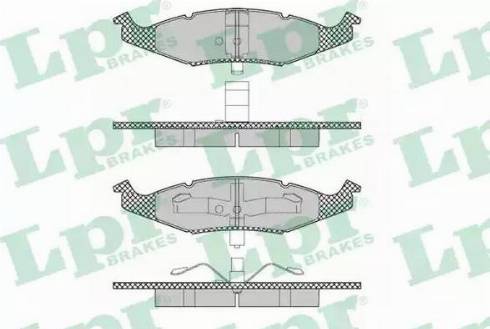 LPR 05P1352 - Тормозные колодки, дисковые, комплект autosila-amz.com