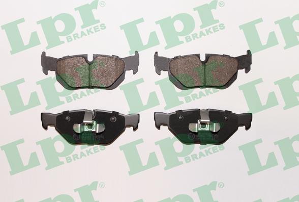 LPR 05P1252 - Тормозные колодки, дисковые, комплект autosila-amz.com