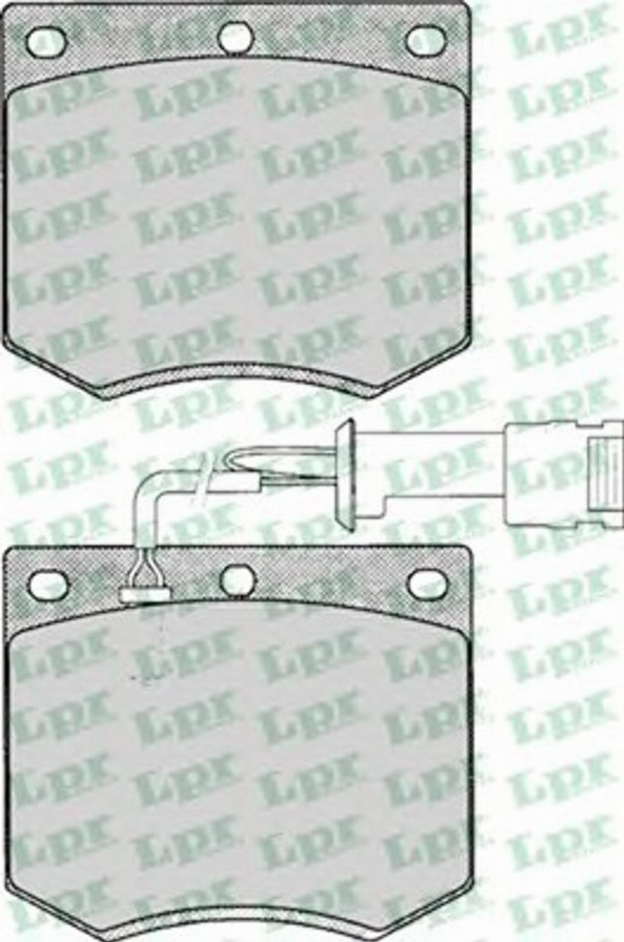LPR 05P125 - Тормозные колодки, дисковые, комплект autosila-amz.com