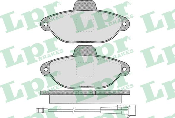 LPR 05P1262 - Тормозные колодки, дисковые, комплект autosila-amz.com