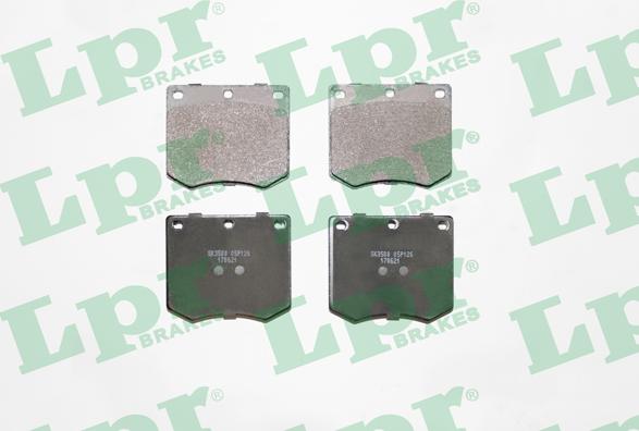LPR 05P126 - Тормозные колодки, дисковые, комплект autosila-amz.com