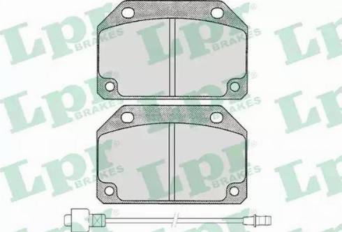 LPR 05P176 - Тормозные колодки, дисковые, комплект autosila-amz.com