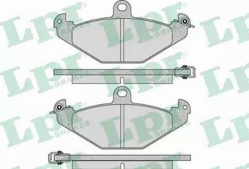 LPR 05P890 - Тормозные колодки, дисковые, комплект autosila-amz.com