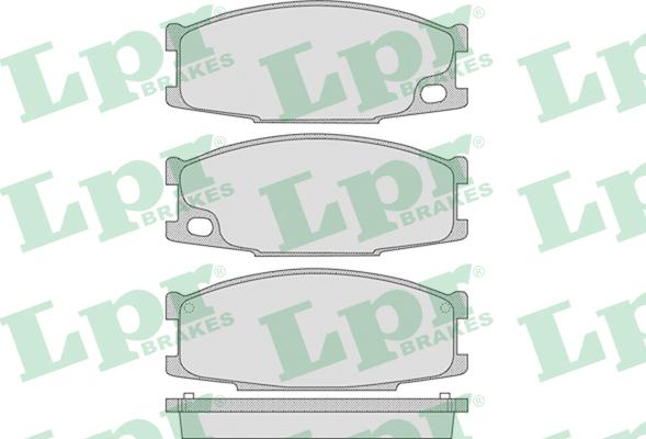 LPR 05P892 - Тормозные колодки, дисковые, комплект autosila-amz.com