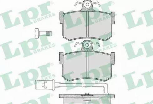 LPR 05P341 - Тормозные колодки, дисковые, комплект autosila-amz.com