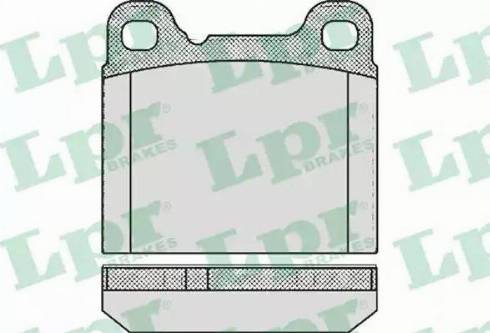 LPR 05P362 - Тормозные колодки, дисковые, комплект autosila-amz.com