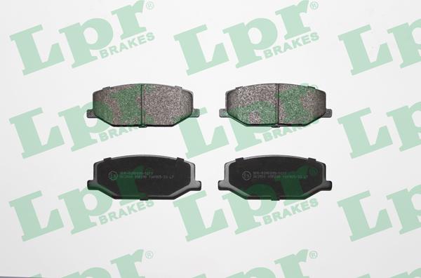 LPR 05P290 - Тормозные колодки, дисковые, комплект autosila-amz.com
