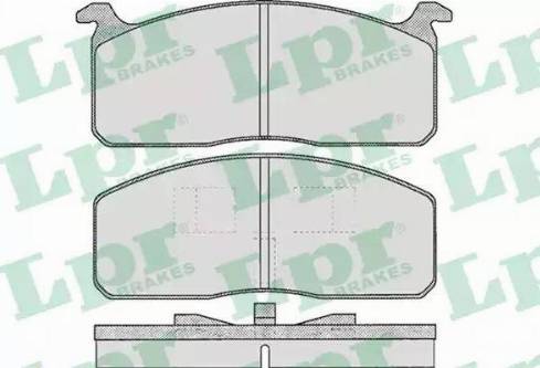 LPR 05P250 - Тормозные колодки, дисковые, комплект autosila-amz.com