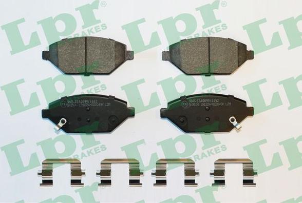 LPR 05P2049K - Тормозные колодки, дисковые, комплект autosila-amz.com