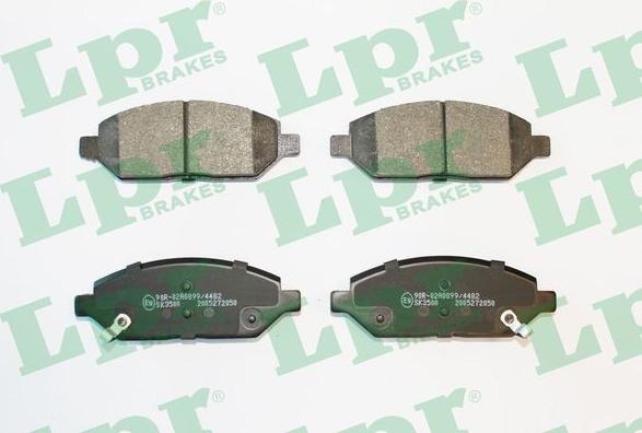 LPR 05P2050 - Тормозные колодки, дисковые, комплект autosila-amz.com