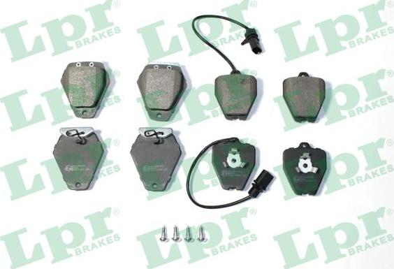LPR 05P2297 - Тормозные колодки, дисковые, комплект autosila-amz.com