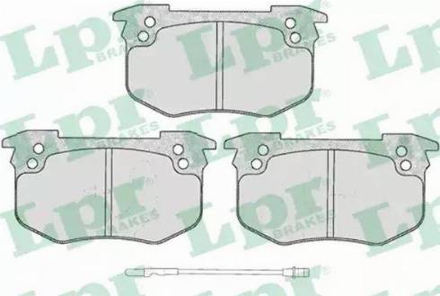 LPR 05P229 - Тормозные колодки, дисковые, комплект autosila-amz.com