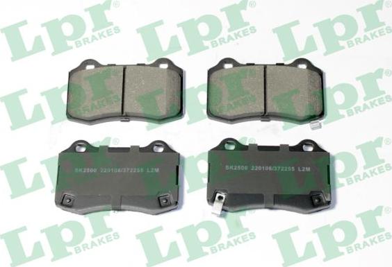 LPR 05P2255 - Тормозные колодки, дисковые, комплект autosila-amz.com