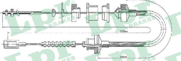 LPR C0057C - Трос, управление сцеплением autosila-amz.com