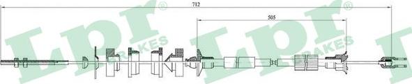 LPR C0005C - Трос, управление сцеплением autosila-amz.com