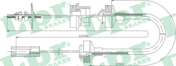 LPR C0032C - Трос, управление сцеплением autosila-amz.com