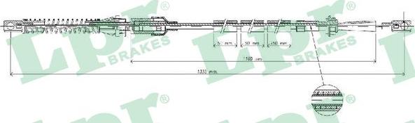 LPR C0073A - Тросик газа autosila-amz.com