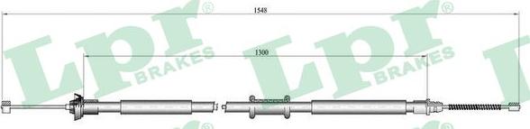 LPR C0184B - Тросик, cтояночный тормоз autosila-amz.com