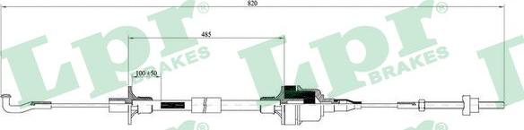 LPR C0129C - C0129C 669142 OPEL ASTRA F 1.6 91- autosila-amz.com