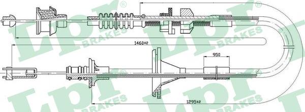 LPR C0216C - Трос, управление сцеплением autosila-amz.com
