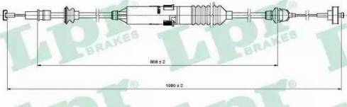 LPR C0220C - Трос, управление сцеплением autosila-amz.com