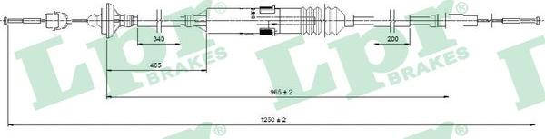 LPR C0276C - Трос, управление сцеплением autosila-amz.com