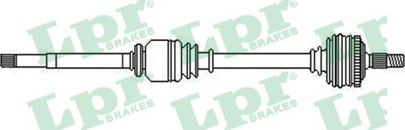 LPR DS52356 - Приводной вал autosila-amz.com