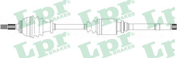 LPR DS16180 - Приводной вал autosila-amz.com