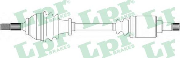 LPR DS16179 - Приводной вал autosila-amz.com