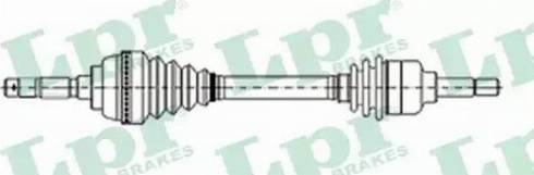 LPR DS21049 - Приводной вал autosila-amz.com