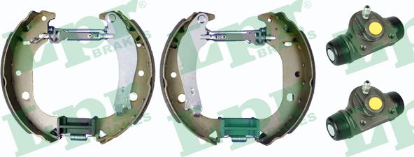 LPR OEK573 - Комплект тормозных колодок, барабанные autosila-amz.com