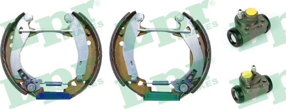 LPR OEK210 - Комплект тормозных колодок, барабанные autosila-amz.com