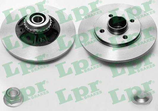 LPR R1034PCA - Тормозной диск autosila-amz.com